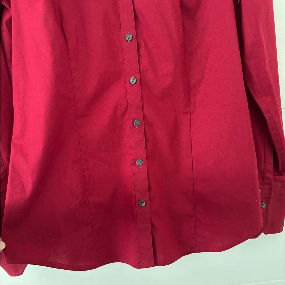 Express Deep Red Collared Shirt - Picture 10 of 11